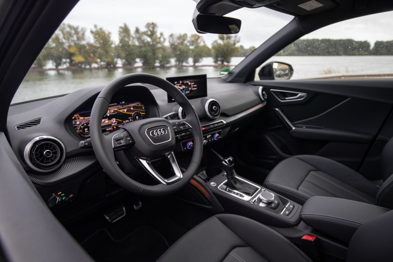 New Audi Q2 front interior view