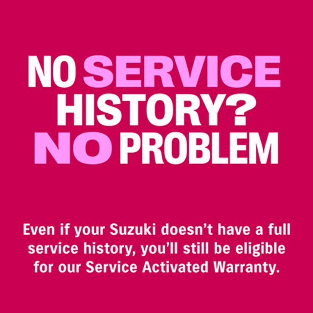 Suzuki Up To 10 Year Warranty