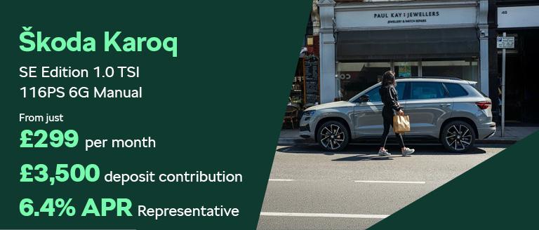 Škoda Karoq Finance Offer From Caffyns
