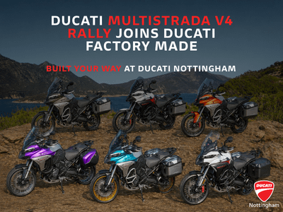 Ducati Multistrada V4 Rally Joins Ducati Factory Made | Built Your Way at Startin Ducati Nottingham
