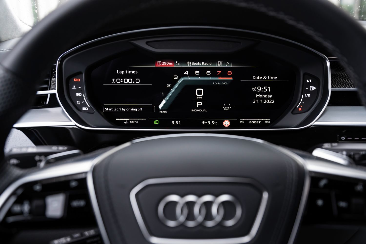 New Audi S8 digital cockpit