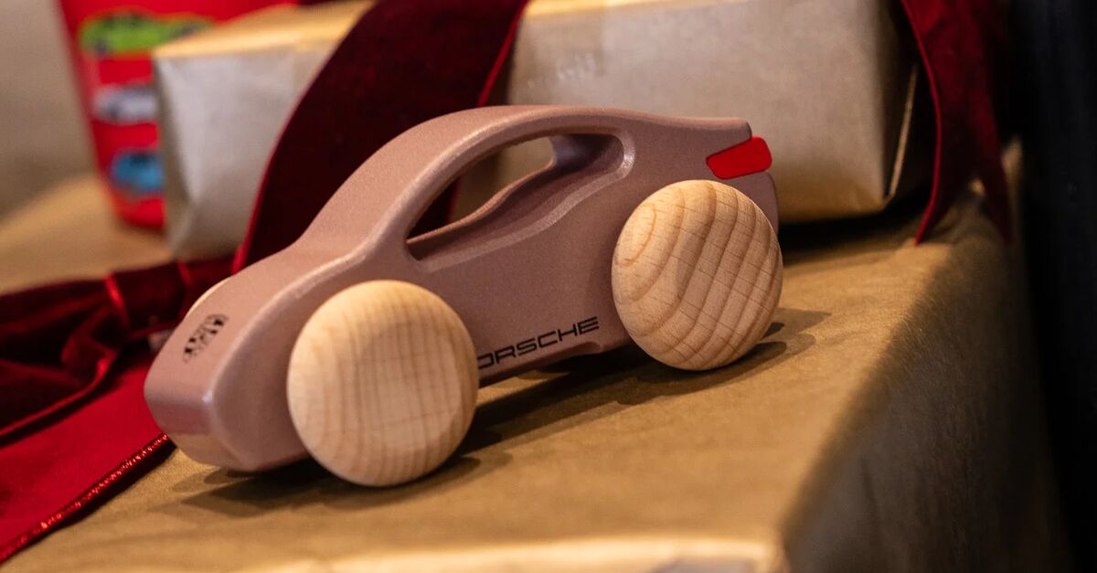 Porsche Taycan Wooden Car