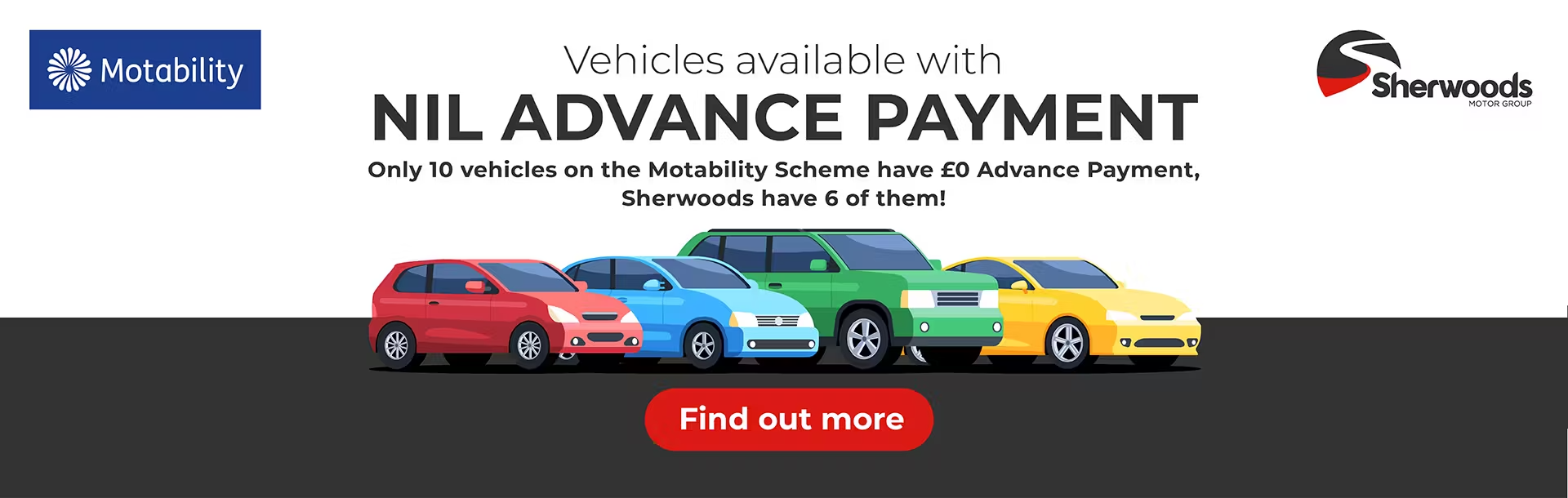 Drive Away with £0 Advance Deposit – Sherwoods Motability Offers