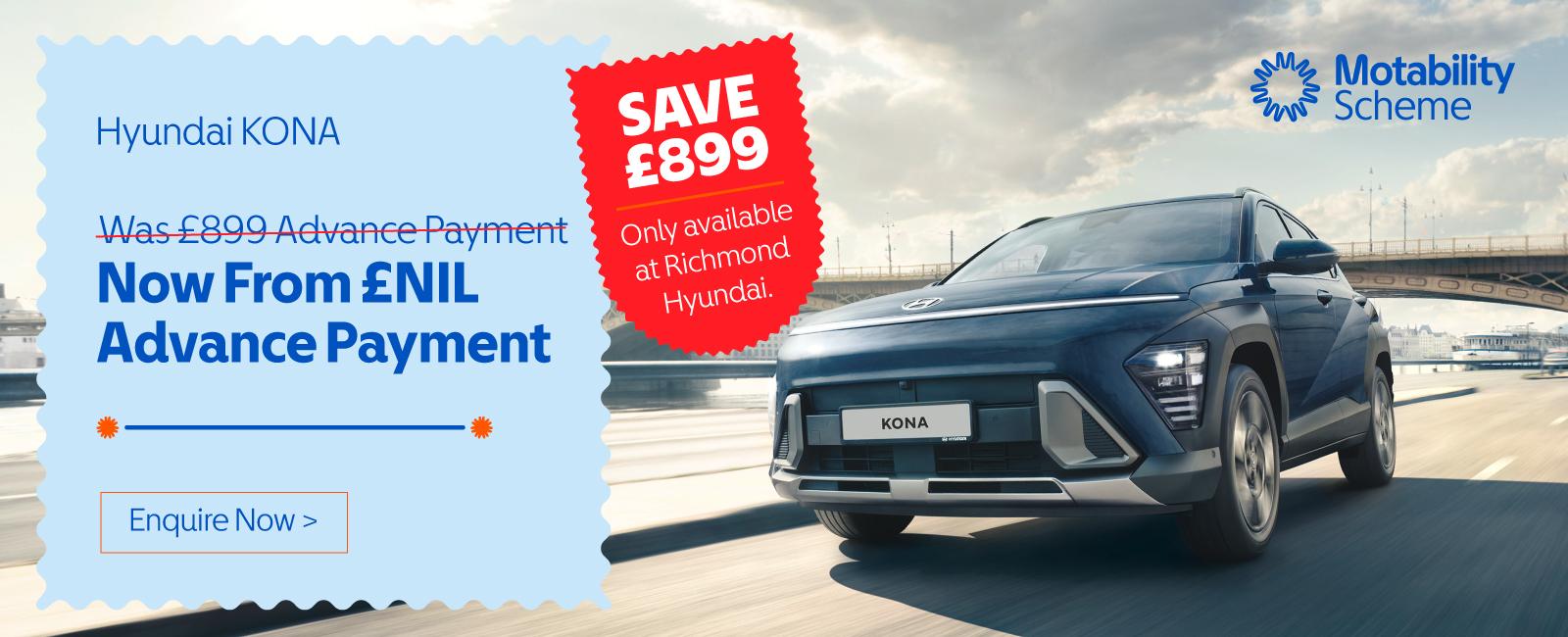 Hyundai KONA From £NIL Advance Payment