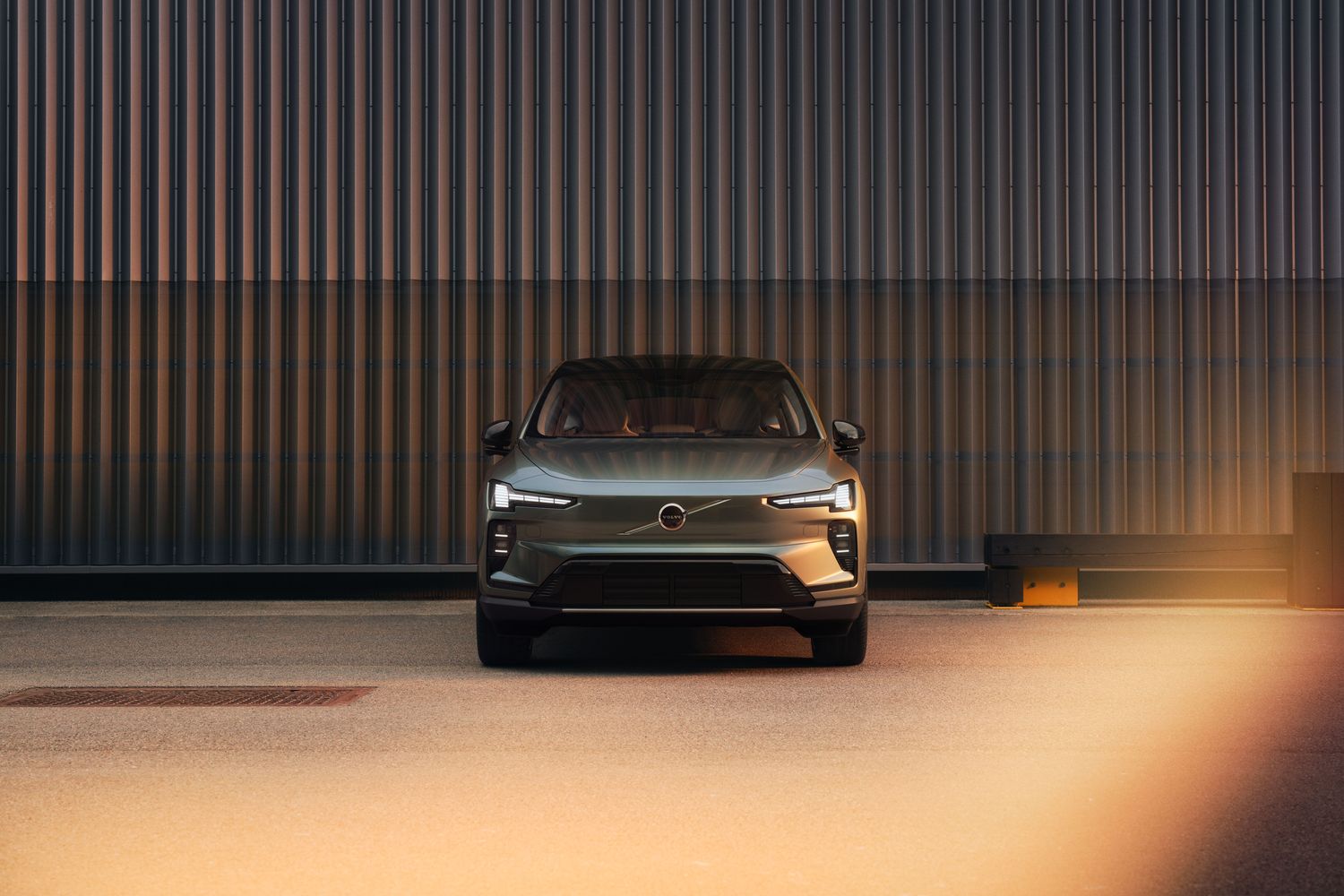 New Volvo EX60, available at Agnew Belfast Volvo, exterior front view when parked