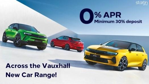 0% APR Representative Across the Vauxhall New Car Range