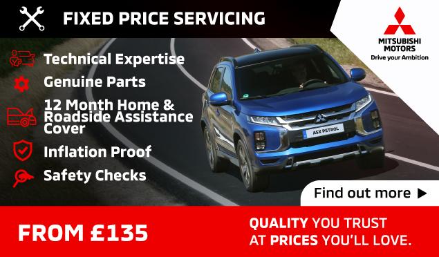 Mitsubishi ASX Petrol Fixed Price Servicing from £135