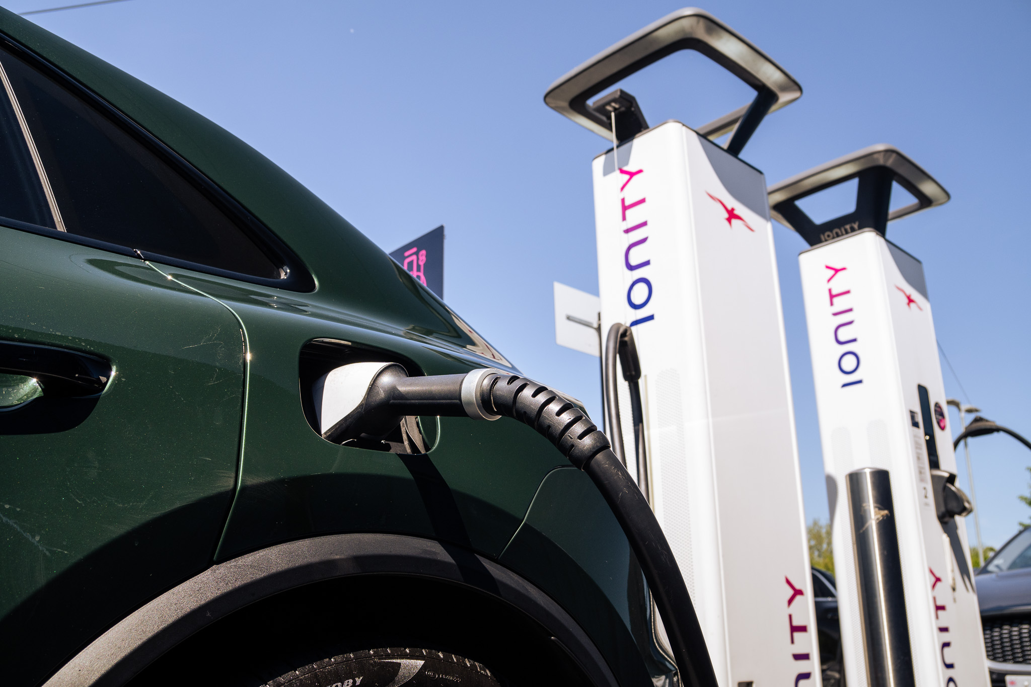 Porsche Charging at Ionity Charging Point