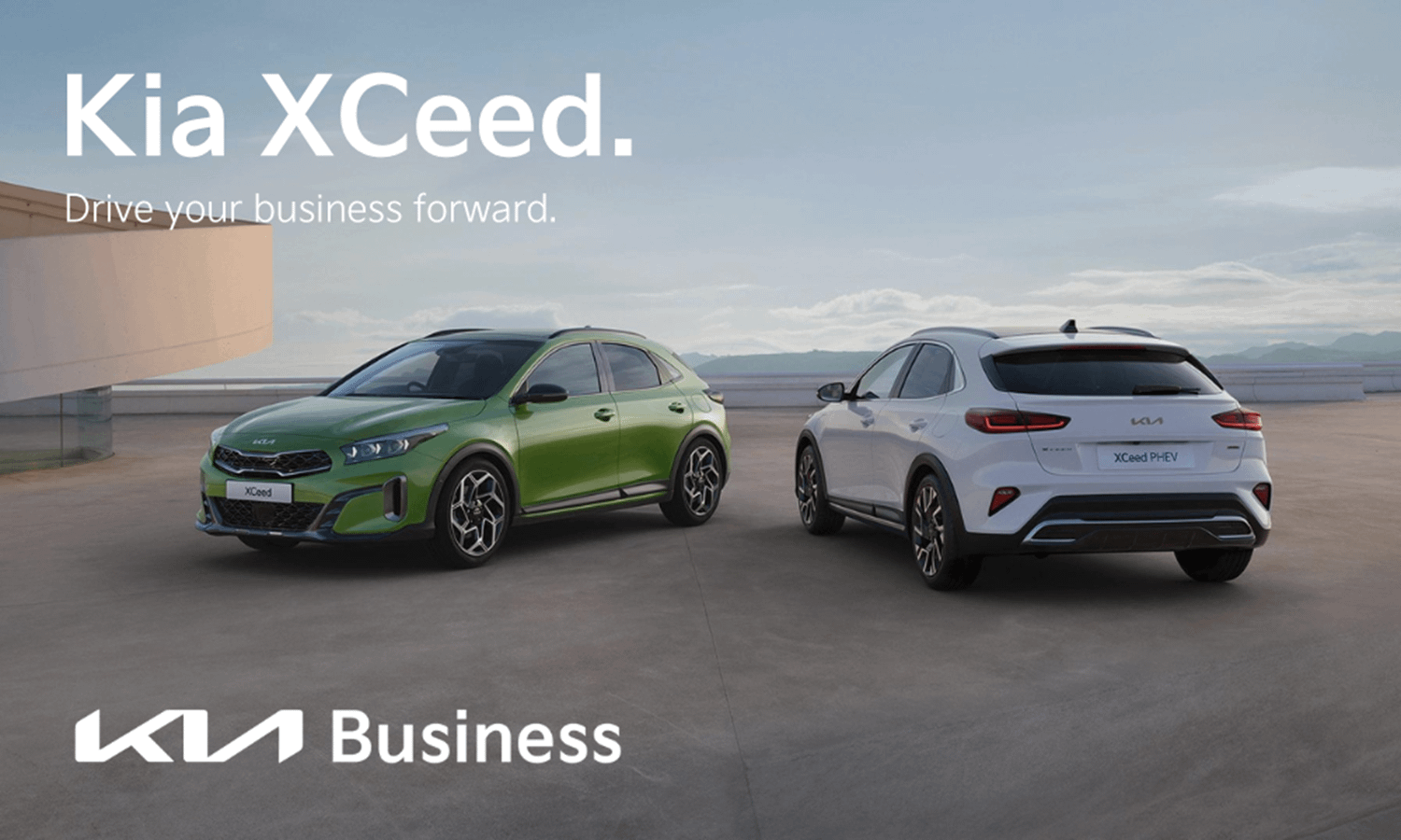 Kia XCeed in green and white for business users