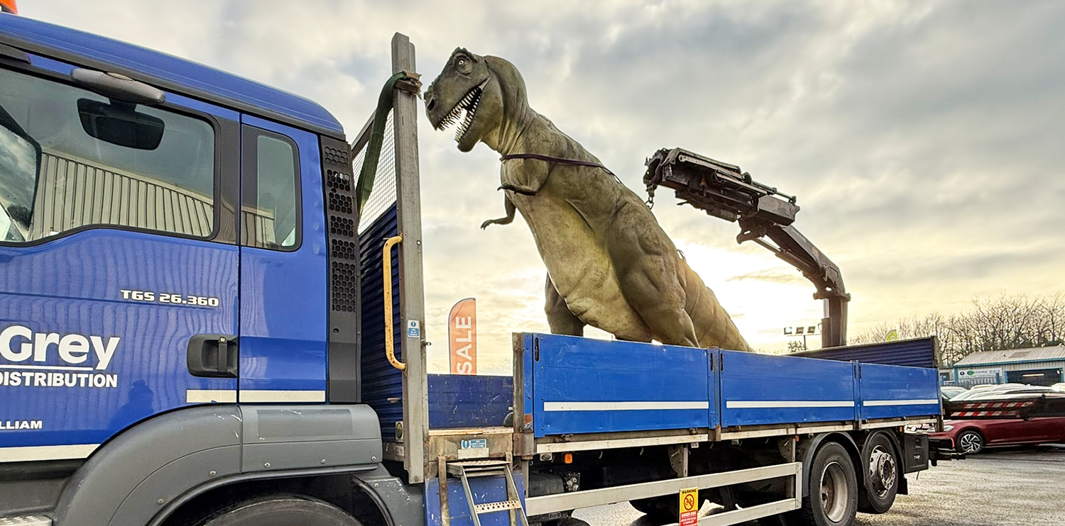 Day's Motorpark Donate Dinosaurs to Swansea Council
