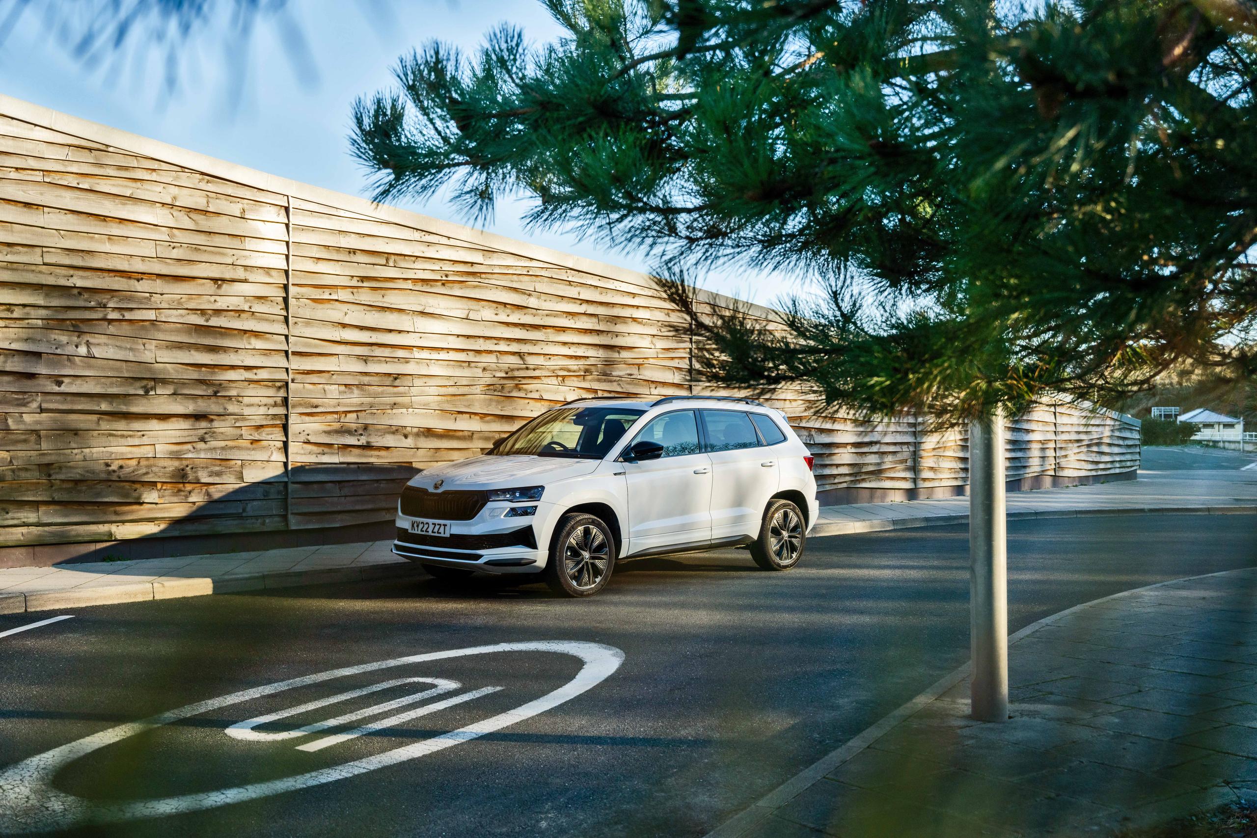New Skoda Karoq driving