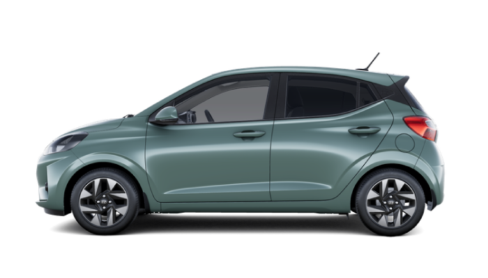 Hyundai i10 in Mangrove Green