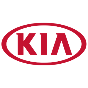Kia logo on a white background