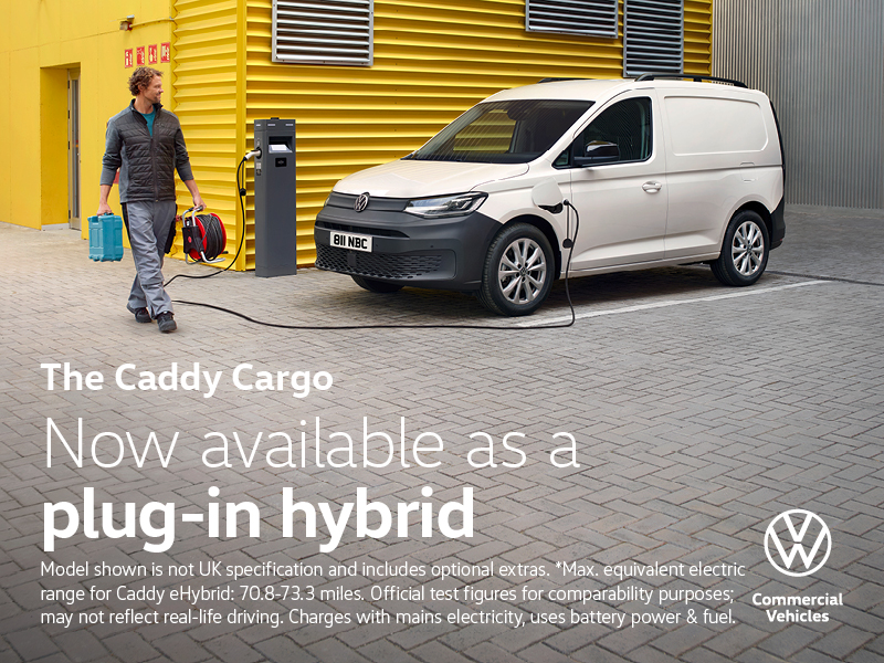 The Caddy Cargo, now available as a plugin hybrid