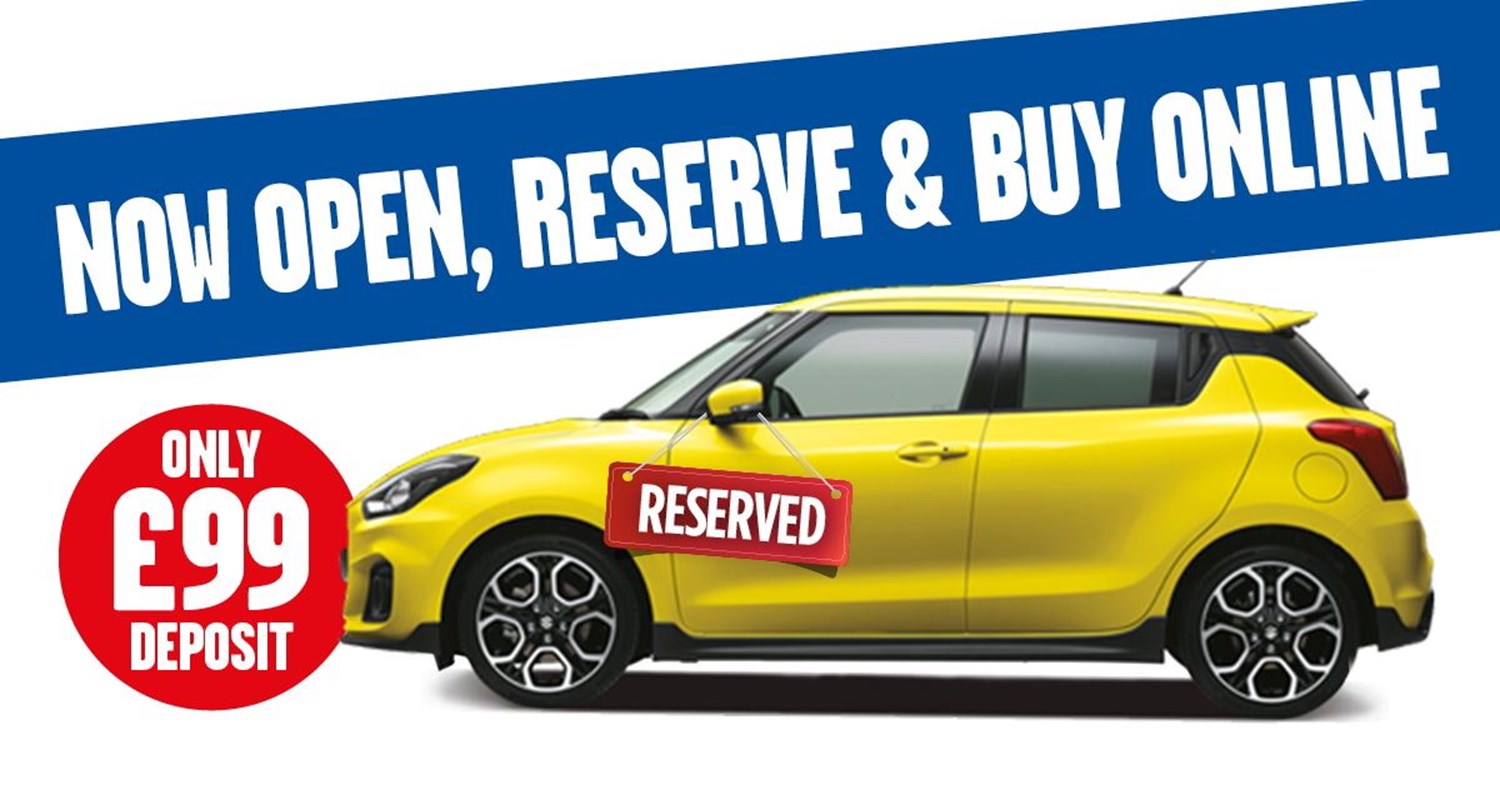 Suzuki Buy Online Reserve for only £99 John Banks Suzuki Bury St