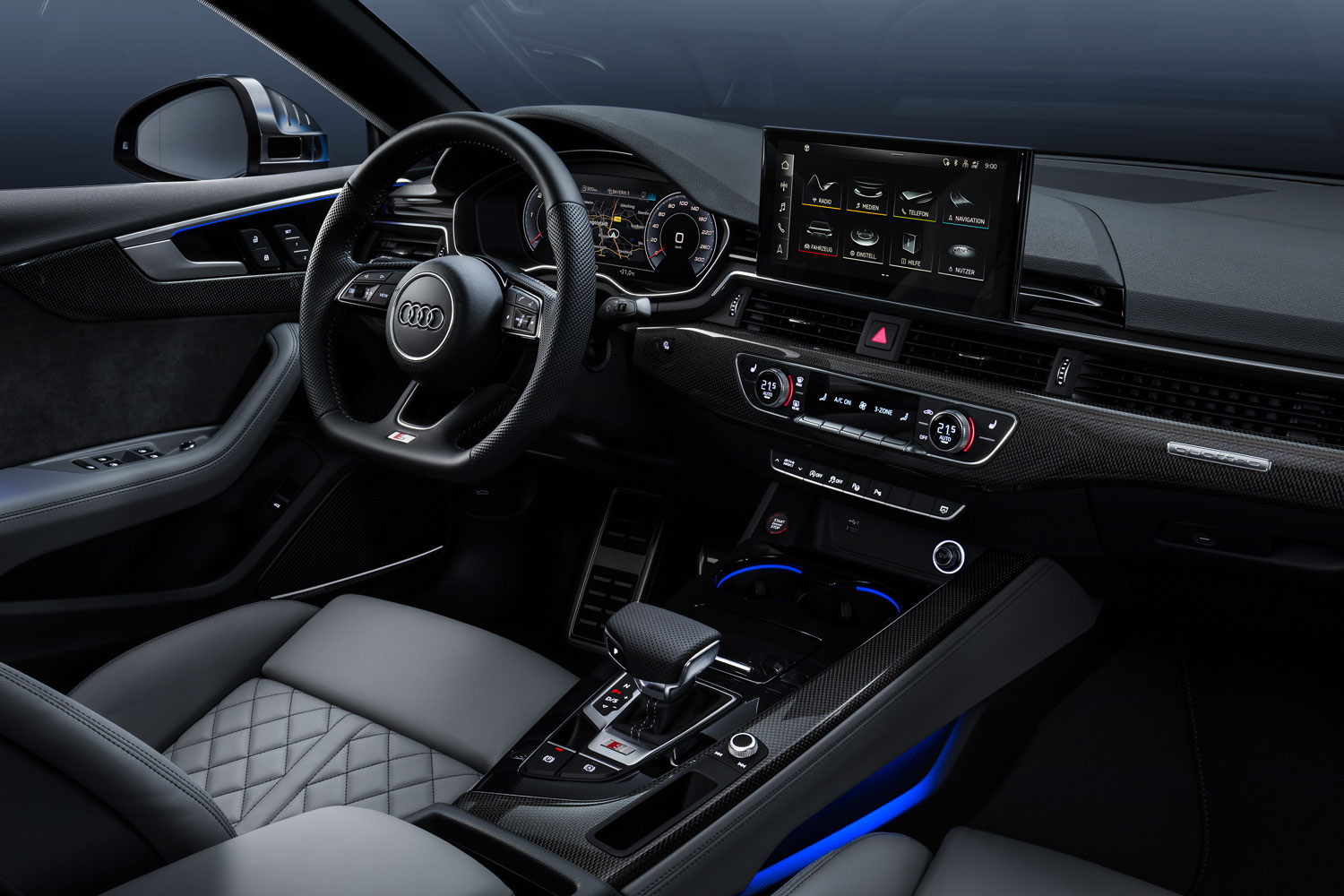 New Audi S5 Sportback interior drivers side view