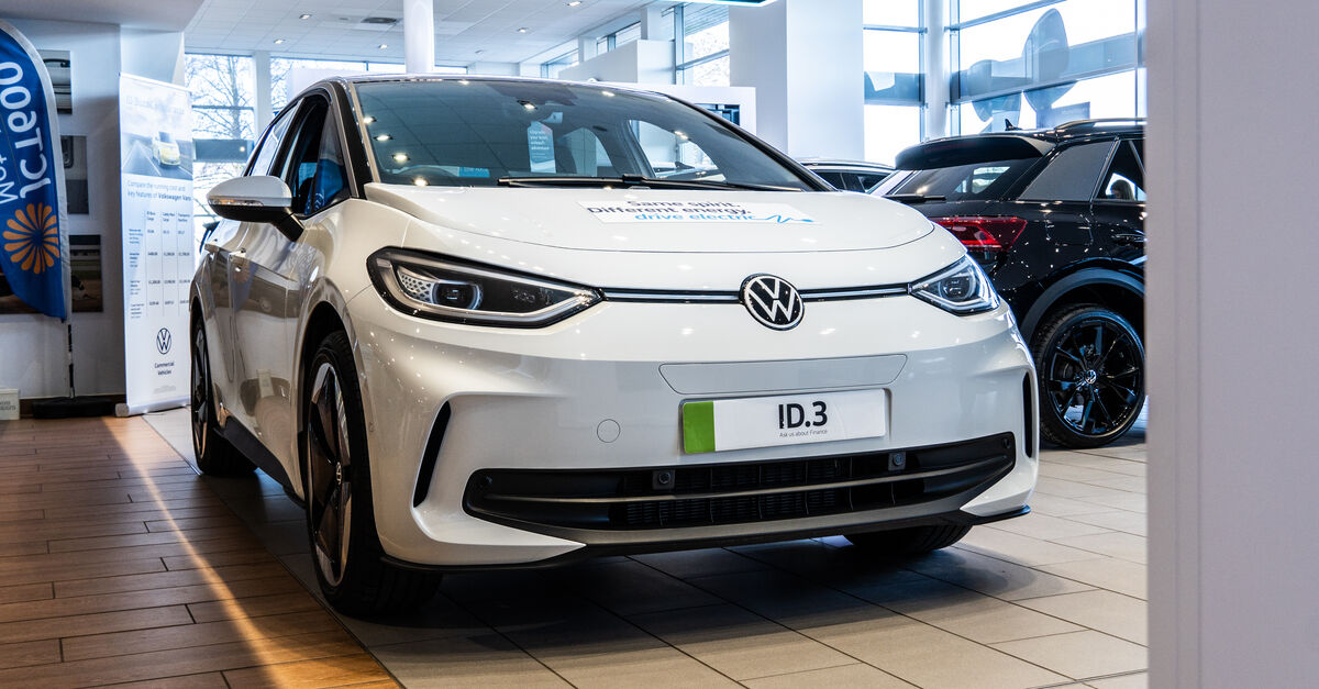 Volkswagen ID.3 in dealership showroom