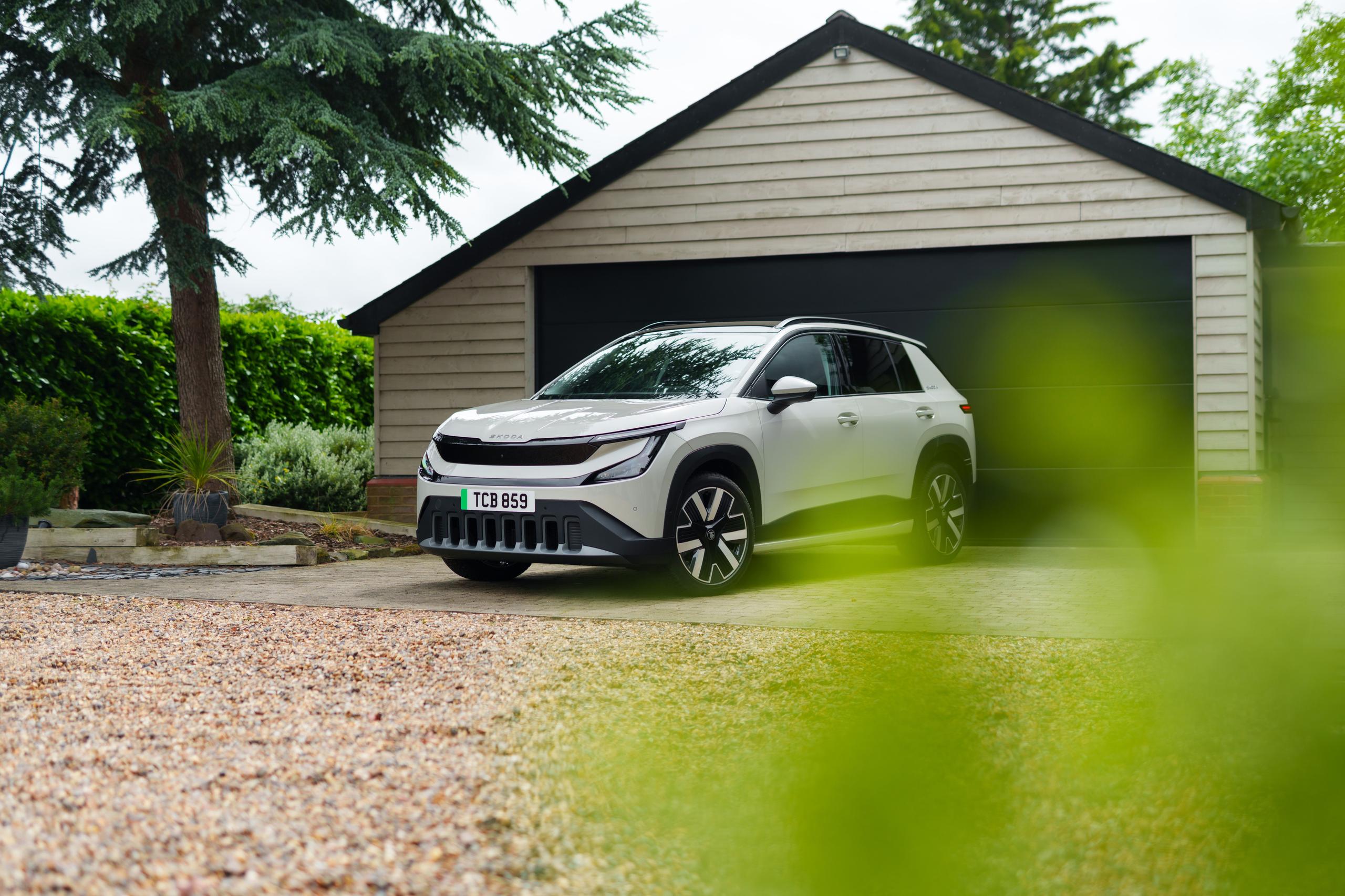 New Skoda Epiq parked on driveway