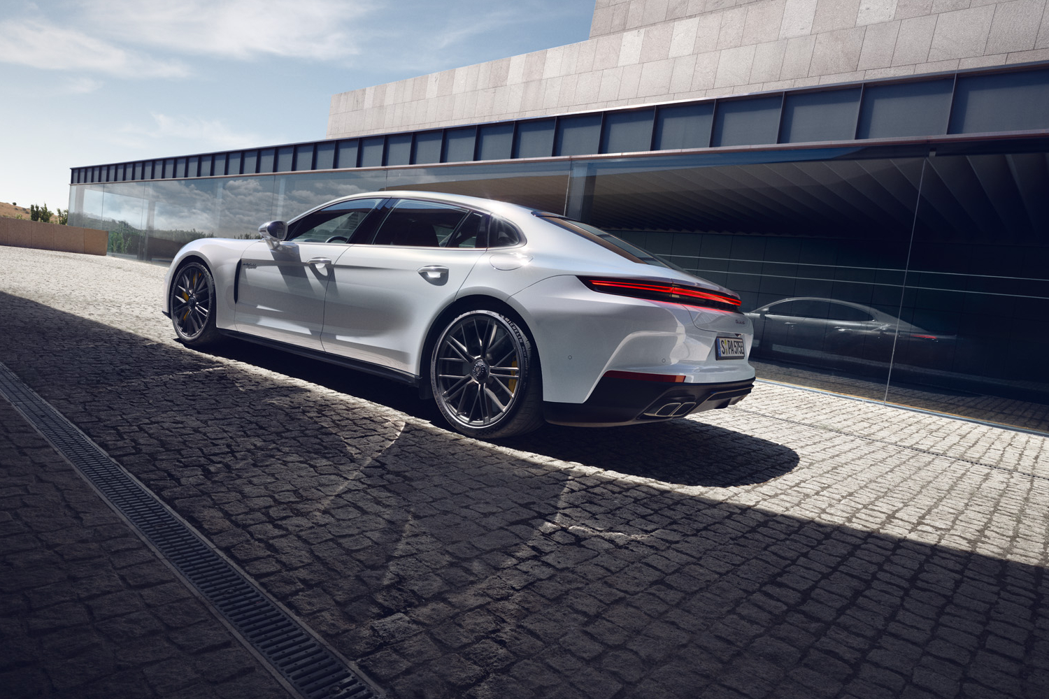 Used Porsche Panamera driving on road