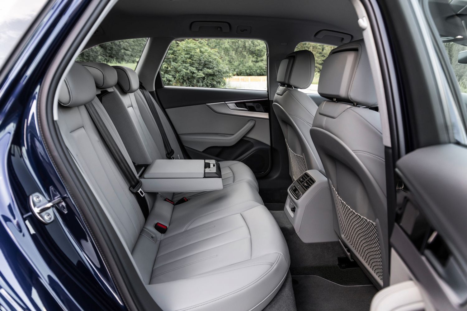 New Audi A4 Avant interior leather seats shown.