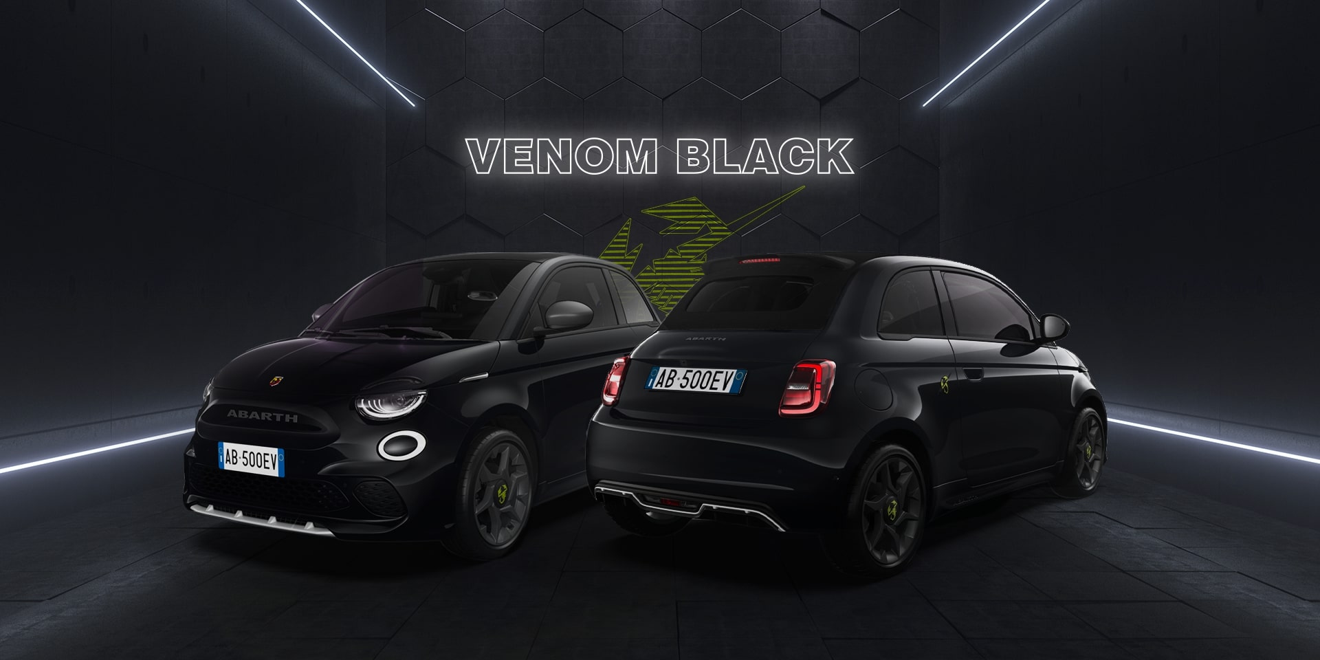 Venom black abarth 500e