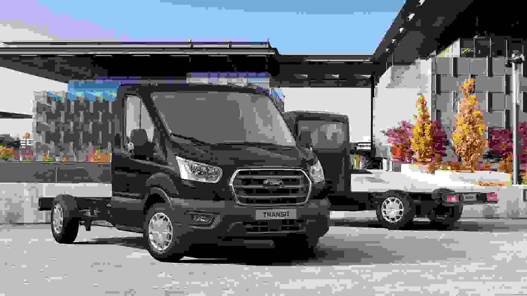 Side view of the Ford Transit Chassis Cab  from £20,329.64