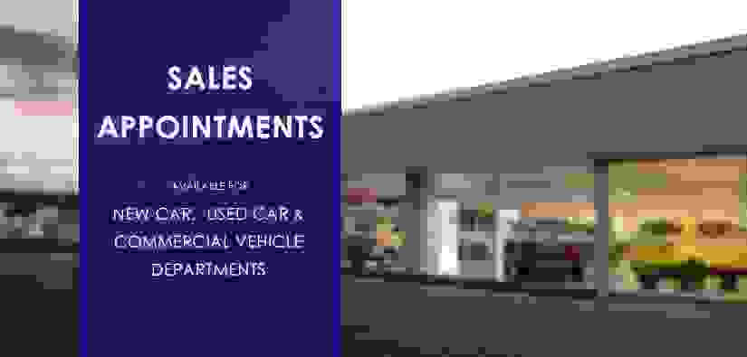 Sales Appointment Bookings Now Being Taken
