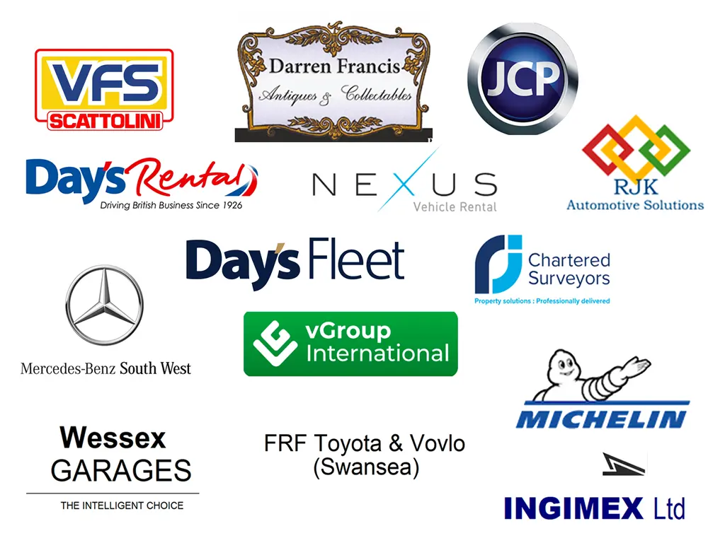 Collage of sponsors for Day's Golf Day