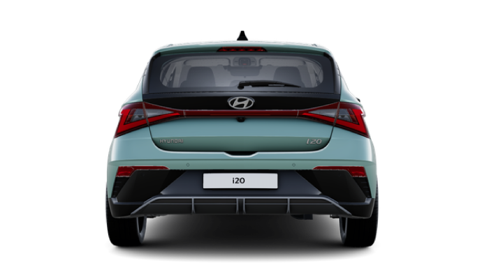 Hyundai i20 in Mangrove Green