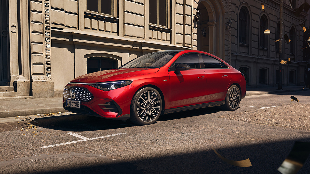 New Mercedes-Benz CLA Electric image of vehicle parked