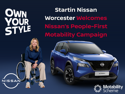 Startin Nissan Worcester Welcomes Nissan’s People-First Motability Campaign
