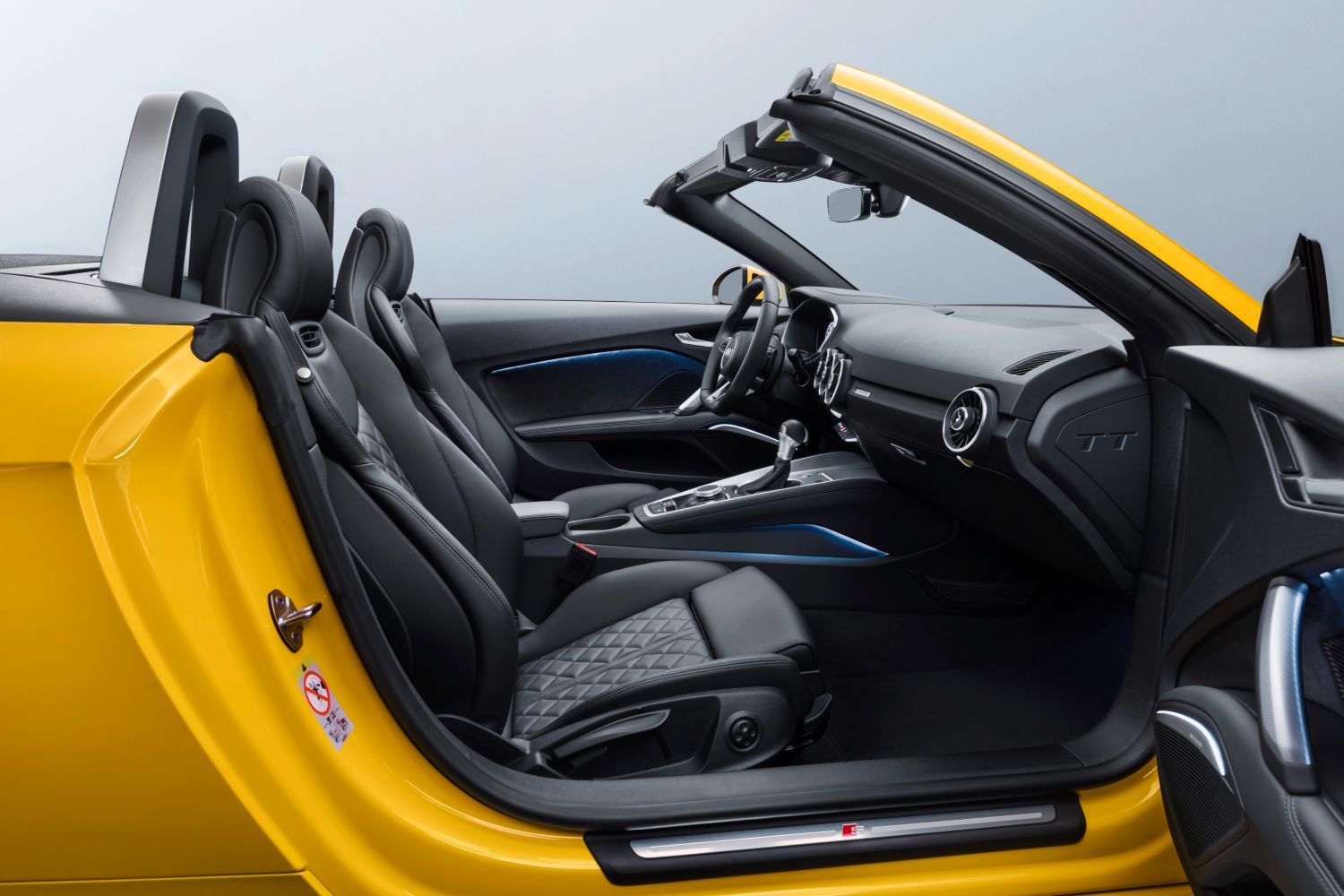 New Audi TT Roadster image of the vehicle front interior