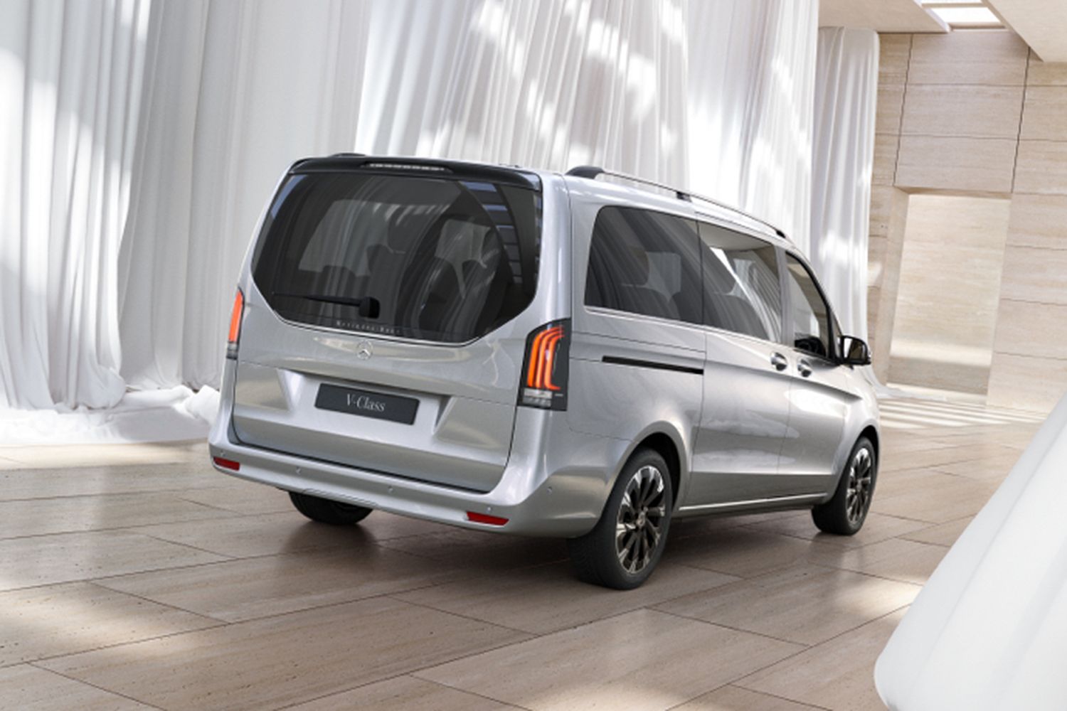 Exterior view of the new Mercedes-Benz V-Class