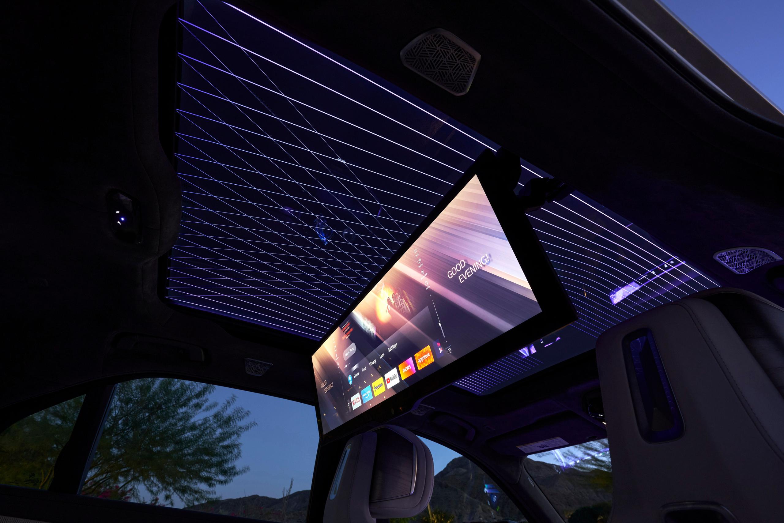 New BMW I7 back seat screen
