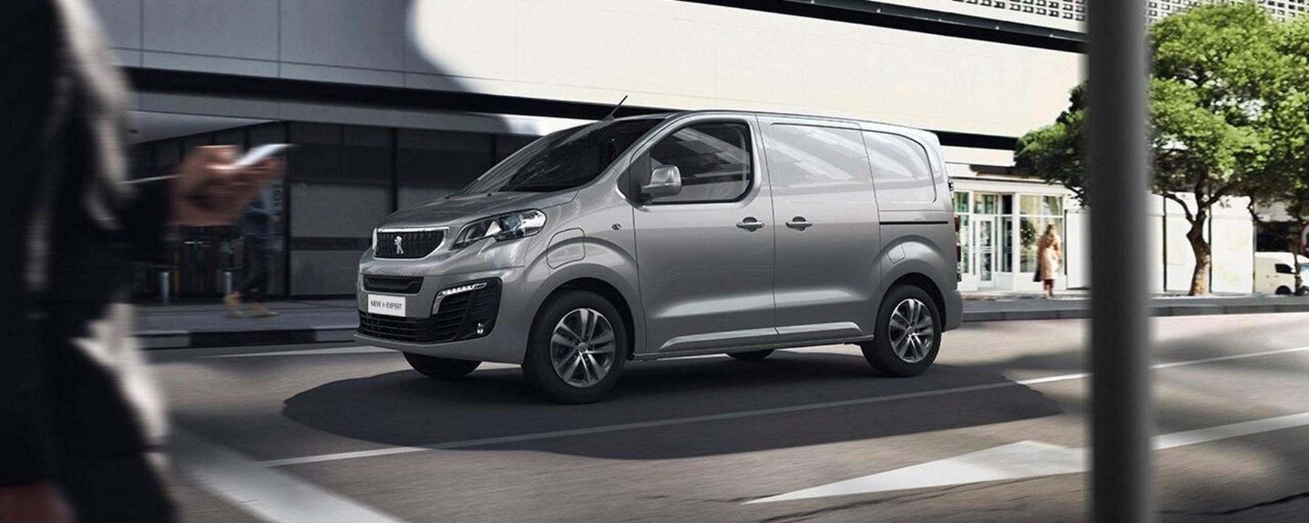 Peugeot Expert van grey on the road