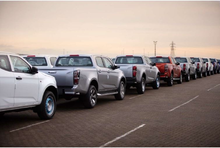 Isuzu in a line up
