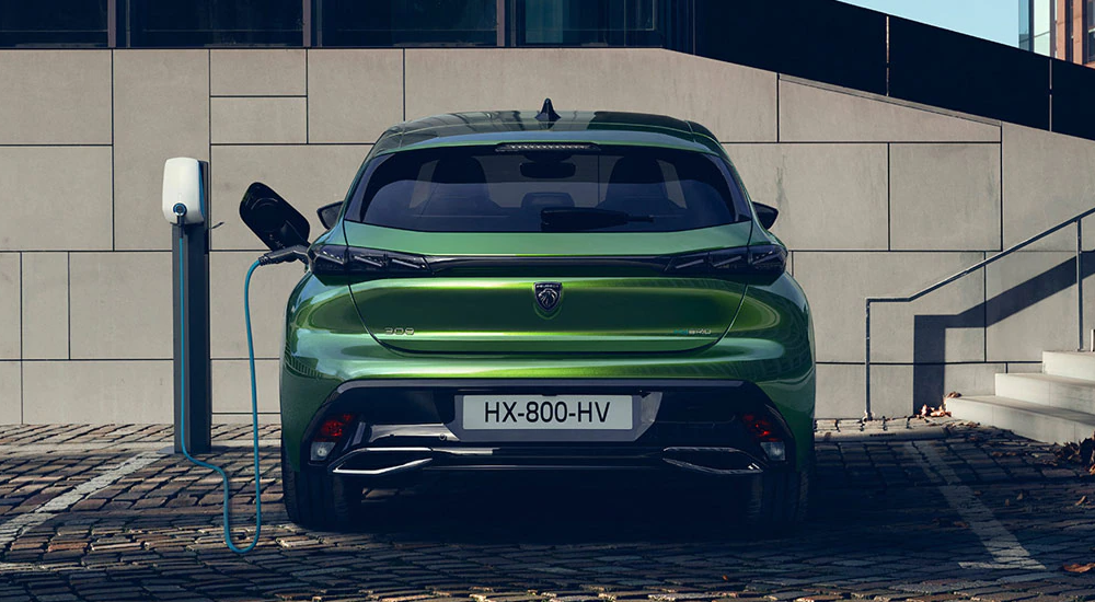 green peugeot