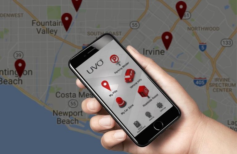 An example of UVO being shown on a smartphone