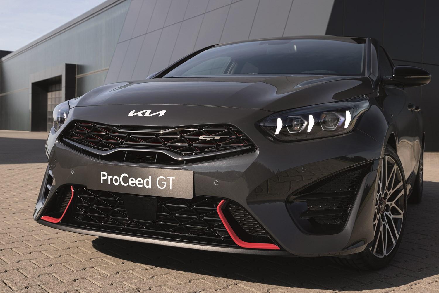 Black Kia ProCeed GT Front Side View
