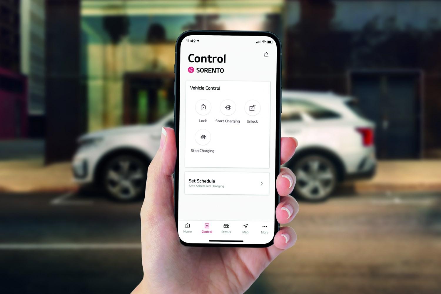 KIA UVO Connect App Control Feature