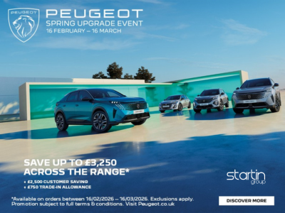 Peugeot Spring Upgrade Event | Save up to £3,250 at Startin Peugeot Worcester & Redditch