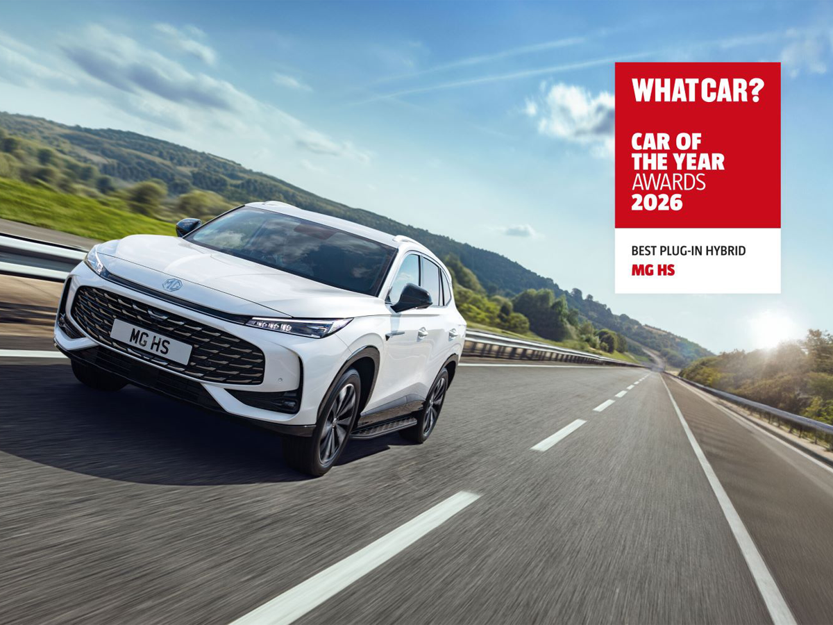 MG HS Plug-in Hybrid Awarded What Car? Title