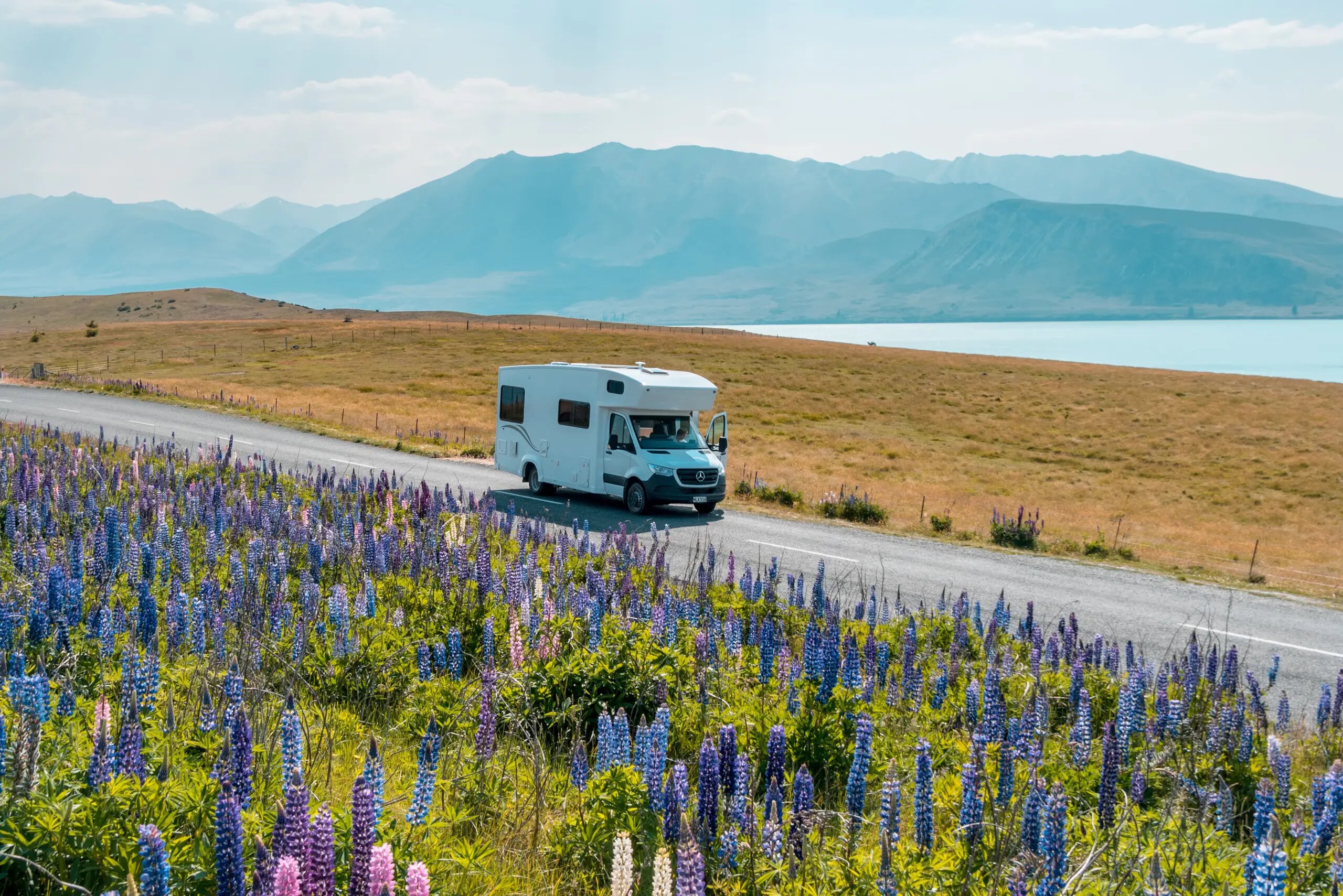 Motorhome Driving on sceninc road