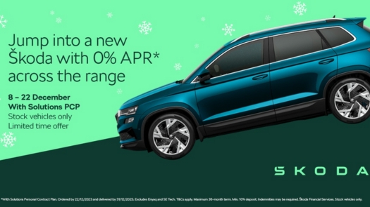 Jump into a new Škoda with 0% APR* across the range
