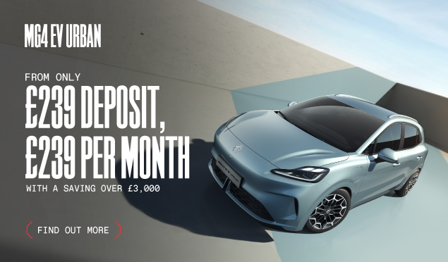 The MG4 Urban is now available to buy at Richmond MG from only £239 Deposit, £239 Per Month