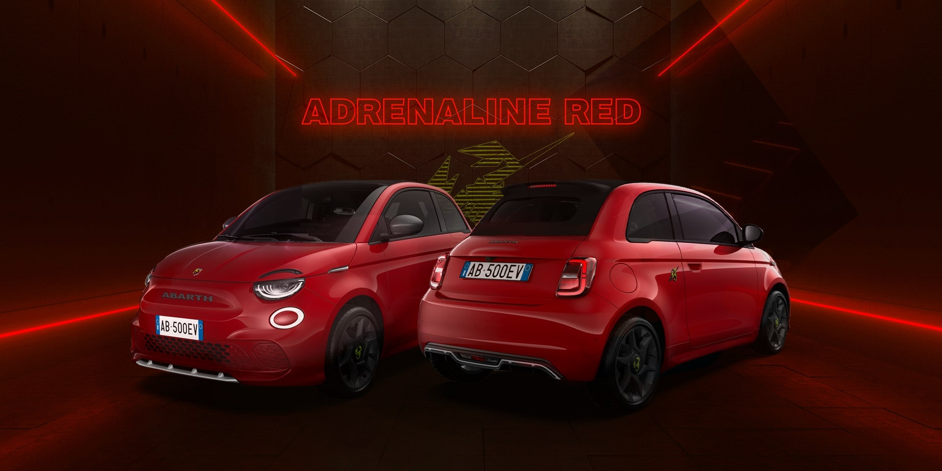 Adrenaline Red abarth 500e