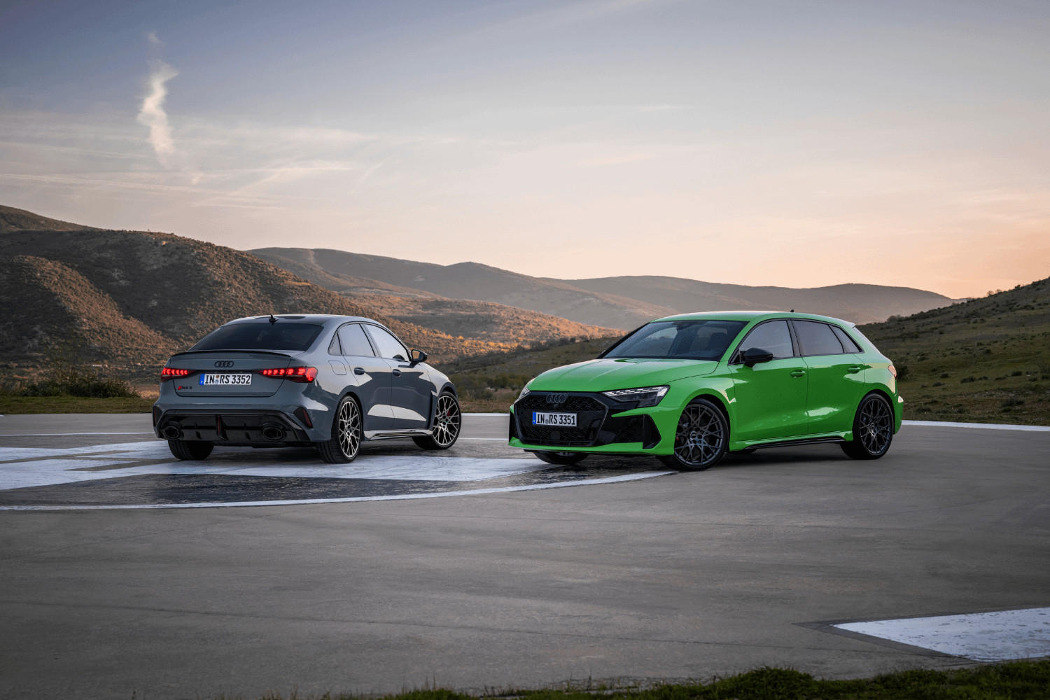 The new Audi RS 3 Sportback and RS 3 Saloon.