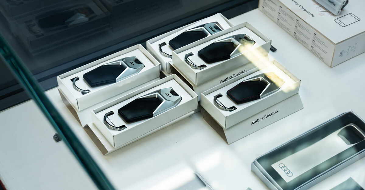 Audi Merchandise on display