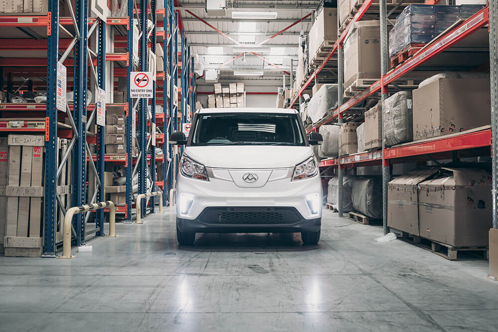 MAXUS van in a warehouse