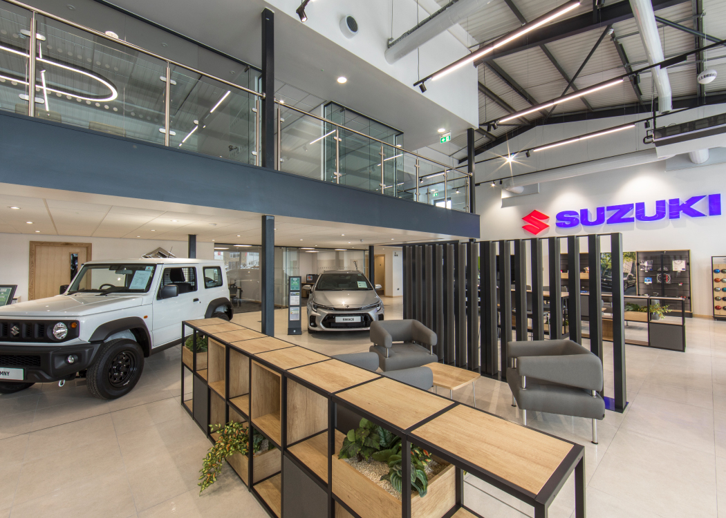 Richmond Suzuki's brand new showroom on Fitzherbert Road in Portsmouth